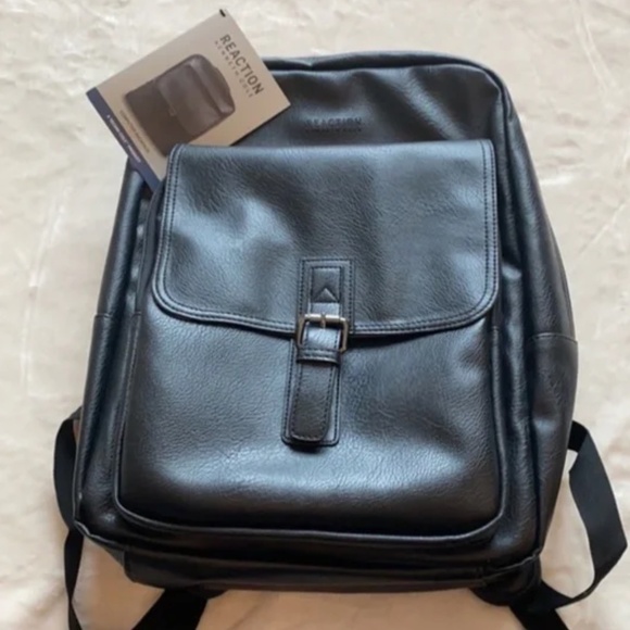 NWT BLACK KENNETH COLE "MODERN PACK-NOLOGY" BACKPACK